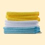 AmazonBasics – Panni in microfibra (confezione da 24 unità), color bianco, celeste e giallo