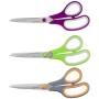AmazonBasics - Forbici con impugnatura morbida e lame in titanio, 20 cm, confezione da 3