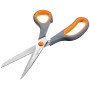 AmazonBasics - Forbici con impugnatura morbida e lame in titanio, 20 cm, confezione da 3