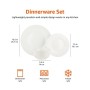 AmazonBasics - Servizio di Piatti per 6 persone, 18 pezzi