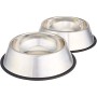 AmazonBasics - Ciotola per cani in acciaio INOX - Confezione da 2
