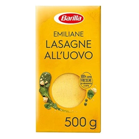 Barilla Pasta all'Uovo Le Emiliane Lasagne Classiche - 500 g