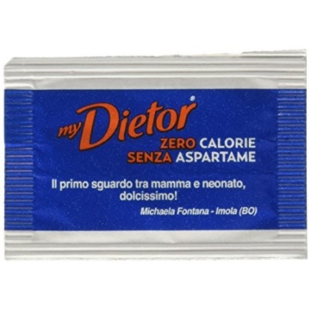 Dietor - Dolcificante Zero Calorie Senza Glutine, Box Da 300 Bustine, 100% Made in Italy