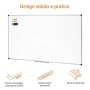 AmazonBasics - Lavagna bianca, cancellabile a secco, con supporto porta-pennarelli e bordi in alluminio, 90 cm x 60 cm