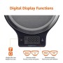AmazonBasics - Bilancia digitale da cucina con display LCD, in acciaio inox, priva di bisfenolo A (pile incluse)