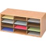 Safco - Libreria/Casellario con 12 Scomparti - Quercia