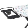 AmazonBasics - Asse da stiro con poggiaferro a forma di H, misura media, 122 x 38 cm, colore nero
