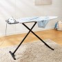 AmazonBasics - Asse da stiro con poggiaferro a forma di H, misura media, 122 x 38 cm, colore nero
