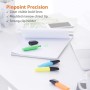 AmazonBasics - Evidenziatori a forma piatta allungata, colori assortiti, confezione da 8