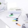 AmazonBasics - Evidenziatori a forma piatta allungata, colori assortiti, confezione da 8