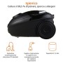 AmazonBasics - Potente aspirapolvere a cilindro, con sacchetto, per pavimenti duri e tappeti, filtro HEPA, leggero e compatto, 7
