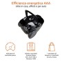 AmazonBasics - Potente aspirapolvere a cilindro, con sacchetto, per pavimenti duri e tappeti, filtro HEPA, leggero e compatto, 7