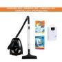 AmazonBasics - Potente aspirapolvere a cilindro, con sacchetto, per pavimenti duri e tappeti, filtro HEPA, leggero e compatto, 7