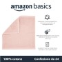 AmazonBasics - Asciugamani in cotone, confezione da 24, Rosa Petalo