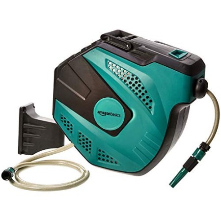 AmazonBasics - Avvolgitubo automatico con flessibile, montaggio a parete, 35 m