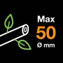 Fiskars Troncarami con lame bypass Quantum per legno verde, Diametro di taglio: 5,5 cm, Acciaio temprato, Lunghezza: 80 cm, Nero