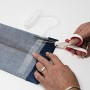 KORBOND Nastro Adesivo per Orlo, 10 m x 2 cm, Non Serve Cucire, Ideale per orli, Pantaloni, Jeans, Abiti da Lavoro, Badge, Gremb