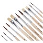 Brunnen 1048929 - Set di pennelli con setole miste in fibra naturale