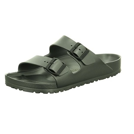 Birkenstock Arizona Eva, Ciabatte Uomo, Argento (Metallic Anthracite Metallic Anthracite), 44 EU