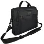 AmazonBasics - Borsa compatta per computer portatile con tasche per accessori (15,6 pollici, 40 cm), nera, confezione da 1