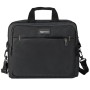 AmazonBasics - Borsa compatta per computer portatile con tasche per accessori (15,6 pollici, 40 cm), nera, confezione da 1