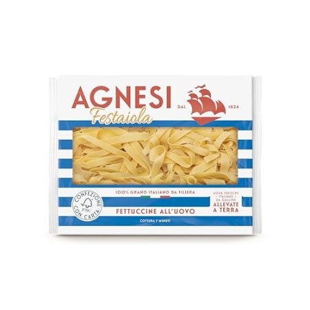 Agnesi Fettuccine all’uovo, Pasta all’uovo Festaiola - 250 grammi