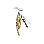 Alessi Noè GIA13 Portabottiglie di Design in Resina Termoplastica, Bianco & AAM32 1 Proust Parrot Cavatappi per Vino di Design,