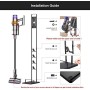 Supporto per Accessori Aspirapolvere Cordless Aspirapolvere Supporto di Memorizzazione Staffa per Dyson V6 V7 V8 V10 V11 DC30 DC