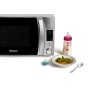 Candy CMXG25DCS Microonde con grill e app Cook-in, 25 litri, 51x31x43cm, colore Acciaio