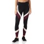 Marchio Amazon - AURIQUE Leggings Sportivi Colour Block Donna, Nero (Black/Port Royale/Blush), 42, Label:S