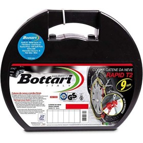 Bottari 18820, Rapid T2, Catene da neve per auto 9 mm, Misura 100, Omologate TUV e GS Onorm