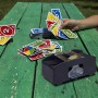 Relaxdays 10020520 - Mescola carte automatico, con 2 livelli, ideale per carte con dimensioni 9x6,5 cm, Nero