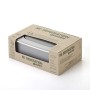Guzzini 5460133 Salad Box Pranzo con Set Posate/Pinza e Vano Porta Condimenti, 100% Riciclabile, Made in Italy, 0.9 Litri, Plast