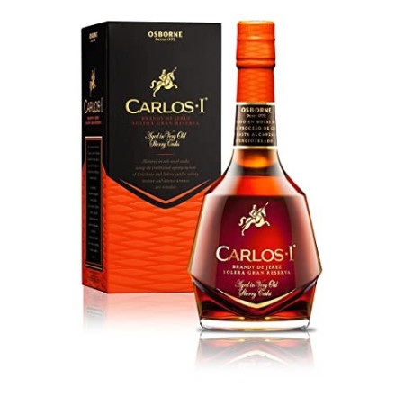 Carlos I Solera Gran Reserva Brandy de Jerez, con confezione regalo, 700 ml