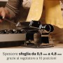 Marcato GS-PASTASET Macchina per Pasta Manuale con Inclusi Accessori per Ravioli e Spaghetti, Acciaio Cromato, Argento, 20,3x14x