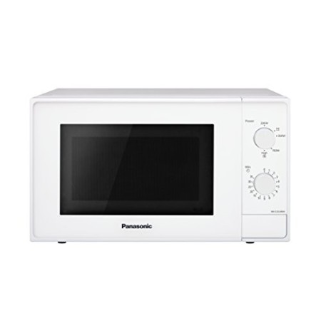 Panasonic NN-E20JWMEPG Forno a Microonde, 20 Litri, diametro del piatto: 25 cm, 800 W, 46 Decibel, Bianco 26x44x44cm