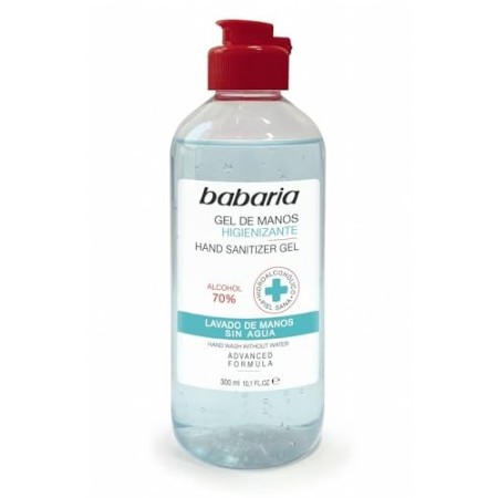 BABARIA HIGIENIZANTE 70% Alcohol Gel DE Manos 300ML, Batteria IGIENIZZANTE Mani Alcol Unisex-Adulto, Nero, Standard