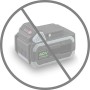 IKRA 74003000 soffiatore a Batteria IAB 40-25, velocità di soffiaggio 320 km/h, agli ioni di Litio Durata Max. 60 Minuti, ergon