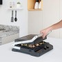 BLACK+DECKER BXGR2000E Grill Elettrico, 2000 W, Acciaio Inossidabile, Nero