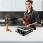 BLACK+DECKER BXGR2000E Grill Elettrico, 2000 W, Acciaio Inossidabile, Nero