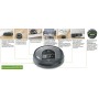iRobot Roomba i7156 Robot Aspirapolvere, Memorizza la planimetria della tua casa, Adatto per Peli di Animali Domestici, spazzole