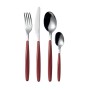 Guzzini Set 24 Posate My Fusion, Rosso, 16.8 x 7.5 x h25.5 cm