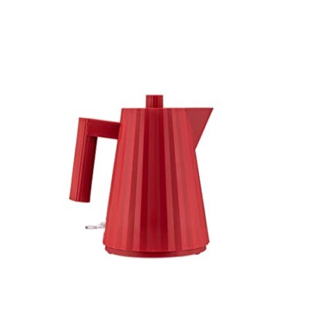 Alessi Plissè MDL06/1RUK - Bollitore Elettrico di Design in Resina Termoplastica, Presa Inglese, 100 cl, Rosso