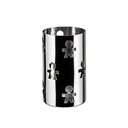 Alessi Girotondo AKK09 Portagrissini con Decoro Traforato di Design in Acciaio Inossidabile