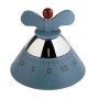 Alessi Kitchen Timer A09 Timer da Cucina di Design con Movimento Meccanico in Resina Termoplastica, Azzurro