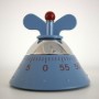 Alessi Kitchen Timer A09 Timer da Cucina di Design con Movimento Meccanico in Resina Termoplastica, Azzurro