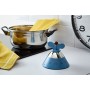 Alessi Kitchen Timer A09 Timer da Cucina di Design con Movimento Meccanico in Resina Termoplastica, Azzurro