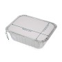 Confezione da 10 contenitori usa e getta in alluminio con coperchi ~ vassoi in alluminio con coperchi ~ ideale per cuocere, cuci