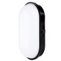 Chestele Lampada da Parete LED Moderna Impermeabile ovale 20W 3000K IP65 Illuminazione Per Esterni e Interni - nero