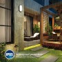 Chestele Lampada da Parete LED Moderna Impermeabile ovale 20W 3000K IP65 Illuminazione Per Esterni e Interni - nero